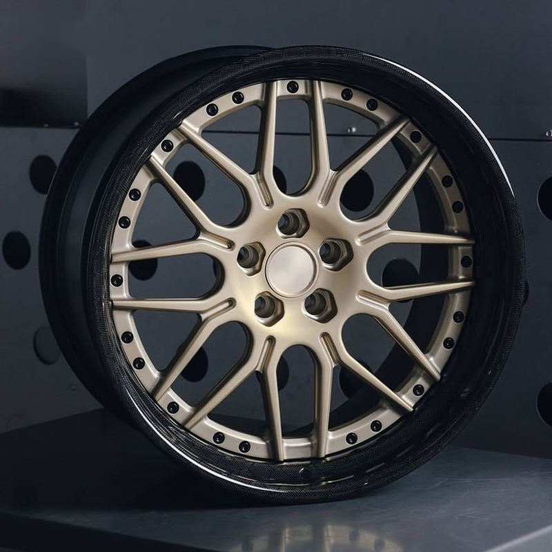 Bronze carbon barrel forged alloy wheel 